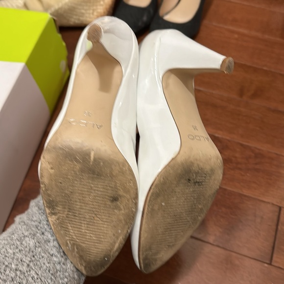 Size 5 white patent leather Aldo Shoes. - Picture 2 of 2